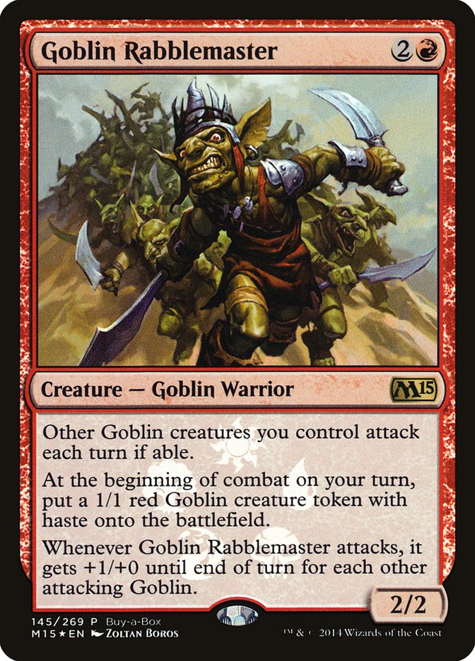 Goblin Rabblemaster (Buy-A-Box) [Magic 2015 Promos] | Pegasus Games WI