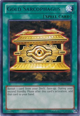 Gold Sarcophagus (Blue) [DL18-EN011] Rare | Pegasus Games WI