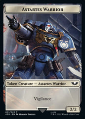 Astartes Warrior // Clue Double-Sided Token (Surge Foil) [Warhammer 40,000 Tokens] | Pegasus Games WI