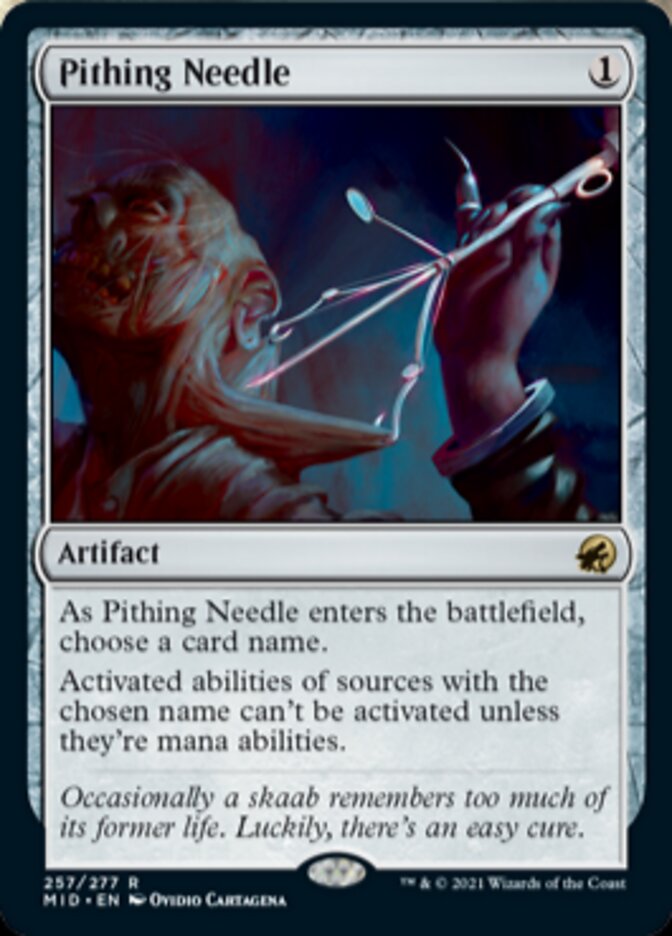 Pithing Needle [Innistrad: Midnight Hunt] | Pegasus Games WI