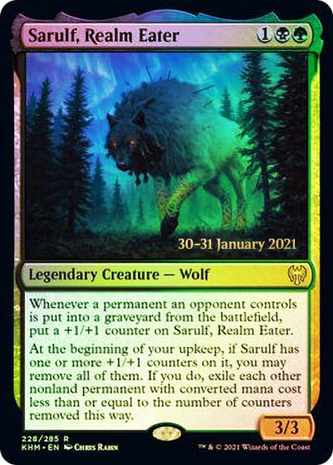 Sarulf, Realm Eater [Kaldheim Prerelease Promos] | Pegasus Games WI