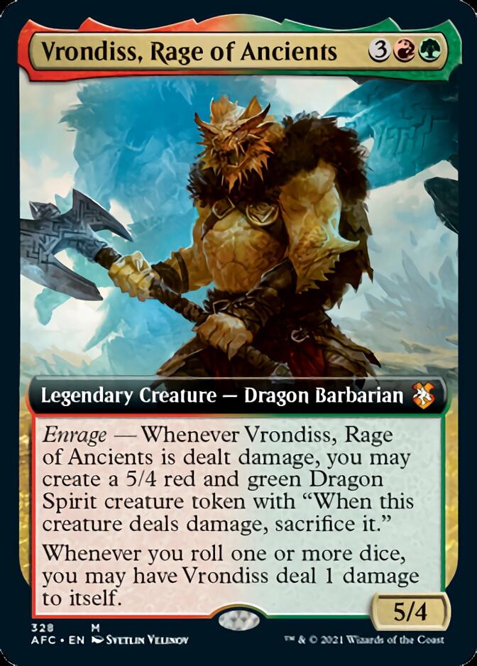 Vrondiss, Rage of Ancients (Extended Art) [Dungeons & Dragons: Adventures in the Forgotten Realms Commander] | Pegasus Games WI