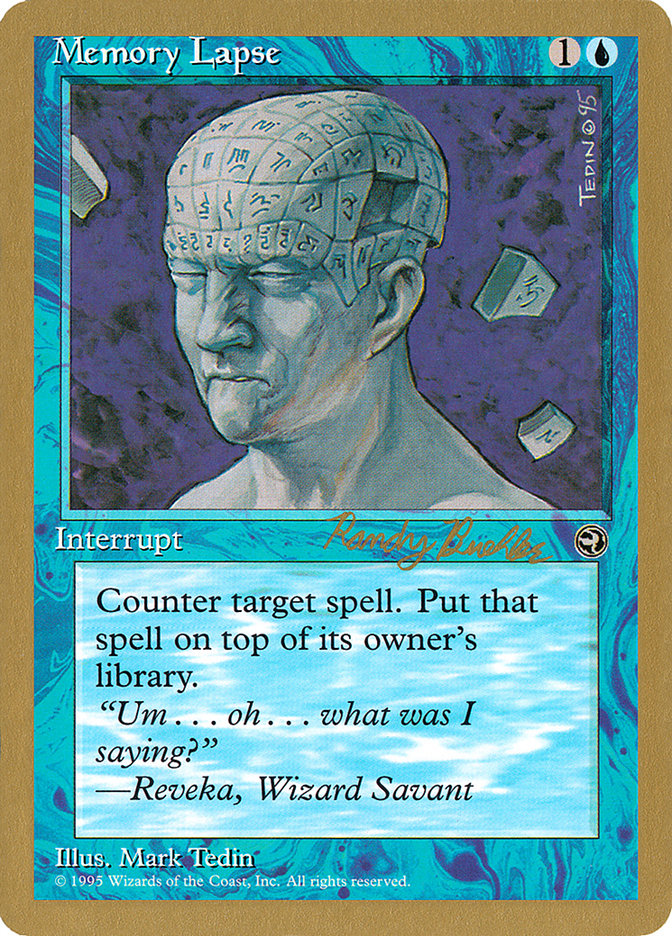Memory Lapse (Randy Buehler) [World Championship Decks 1998] | Pegasus Games WI