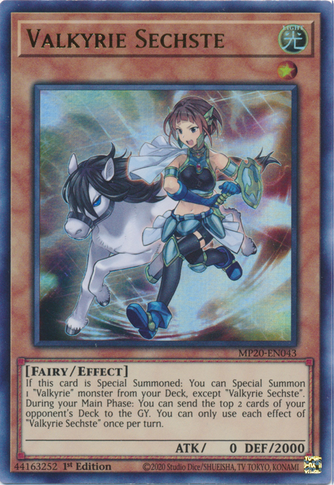 Valkyrie Sechste [MP20-EN043] Ultra Rare | Pegasus Games WI