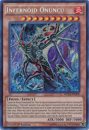 Infernoid Onuncu [MP15-EN209] Secret Rare | Pegasus Games WI