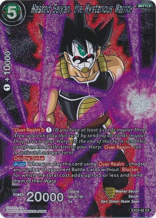 Masked Saiyan, the Mysterious Warrior (Foil) (EX02-02) [Dark Demon's Villains] | Pegasus Games WI