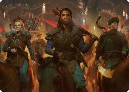 Candlelit Cavalry Art Card [Innistrad: Midnight Hunt Art Series] | Pegasus Games WI