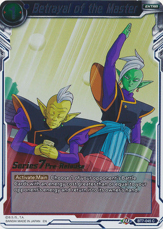 Betrayal of the Master (Assault of the Saiyans) [BT7-045_PR] | Pegasus Games WI