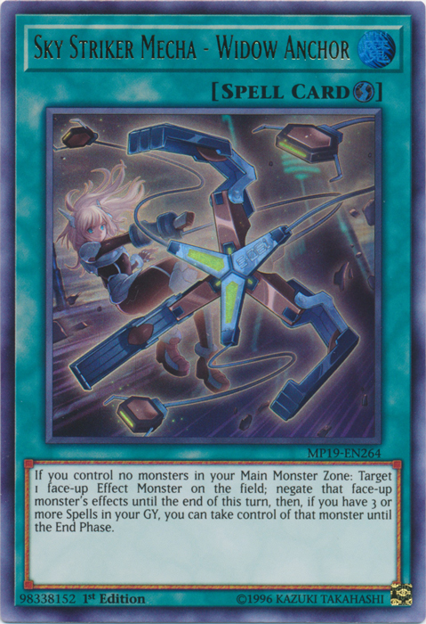 Sky Striker Mecha - Widow Anchor [MP19-EN264] Ultra Rare | Pegasus Games WI