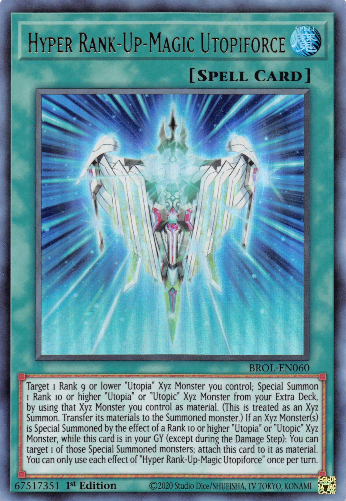 Hyper Rank-Up-Magic Utopiforce [BROL-EN060] Ultra Rare | Pegasus Games WI