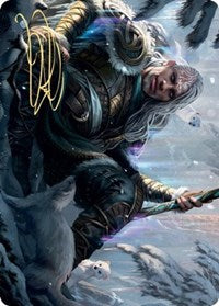 Jorn, God of Winter Art Card (Gold-Stamped Signature) [Kaldheim Art Series] | Pegasus Games WI