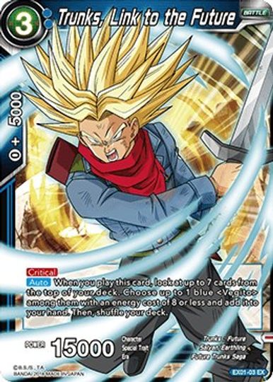 Trunks, Link to the Future (EX01-03) [Mighty Heroes] | Pegasus Games WI