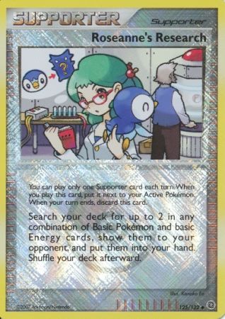 Roseanne's Research (125/132) (League Promos) [Diamond & Pearl: Secret Wonders] | Pegasus Games WI