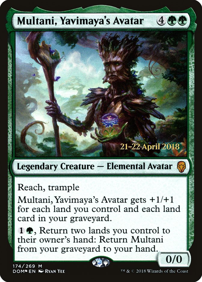 Multani, Yavimaya's Avatar [Dominaria Prerelease Promos] | Pegasus Games WI