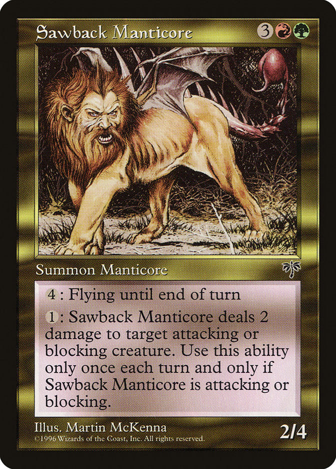 Sawback Manticore [Mirage] | Pegasus Games WI