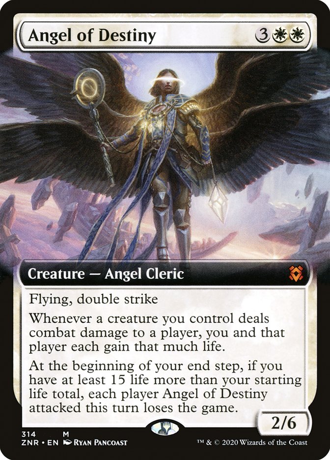 Angel of Destiny (Extended Art) [Zendikar Rising] | Pegasus Games WI