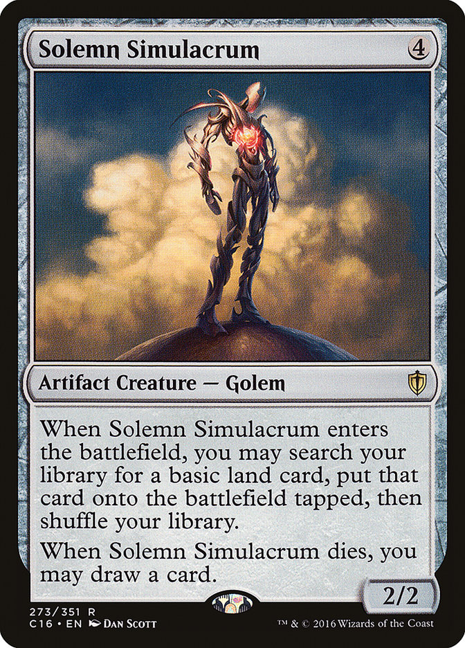 Solemn Simulacrum [Commander 2016] | Pegasus Games WI