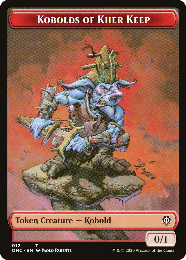 Kobolds of Kher Keep // Dragon Double-Sided Token [Phyrexia: All Will Be One Commander Tokens] | Pegasus Games WI