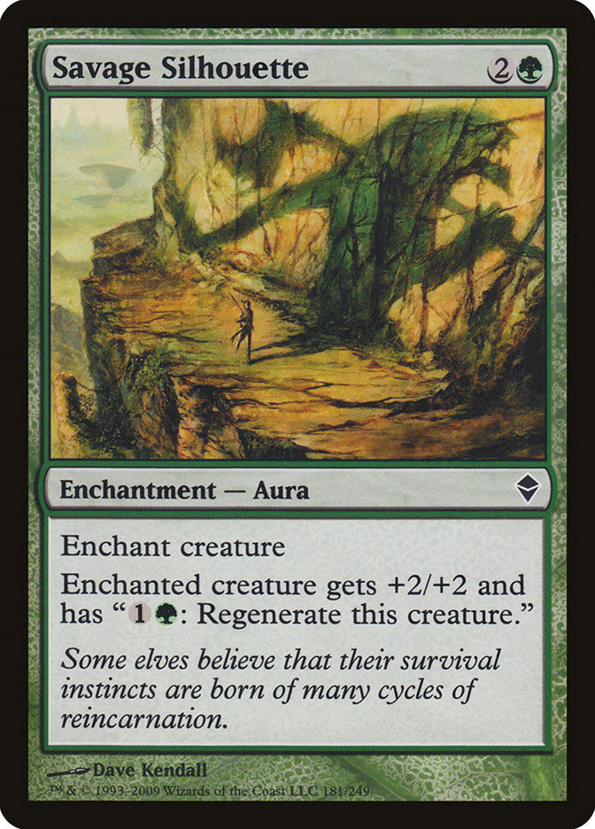 Savage Silhouette [Zendikar] | Pegasus Games WI