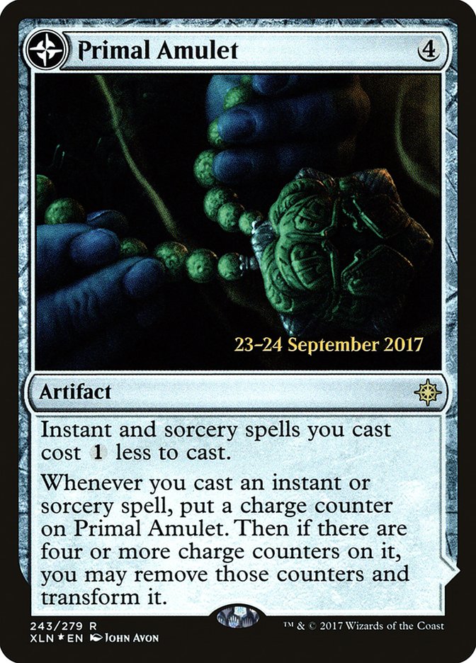 Primal Amulet // Primal Wellspring [Ixalan Prerelease Promos] | Pegasus Games WI