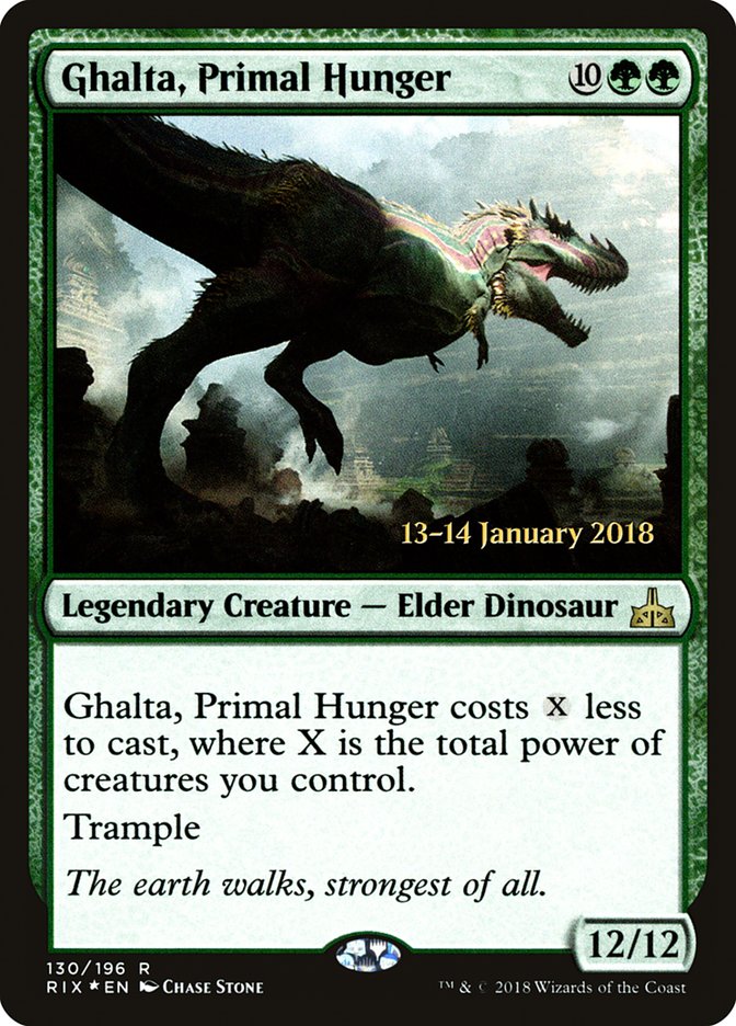 Ghalta, Primal Hunger [Rivals of Ixalan Prerelease Promos] | Pegasus Games WI