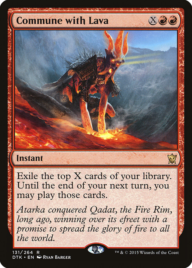 Commune with Lava [Dragons of Tarkir] | Pegasus Games WI