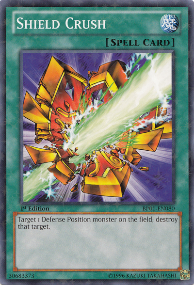 Shield Crush [BP01-EN080] Starfoil Rare | Pegasus Games WI