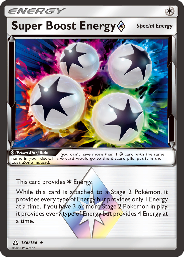 Super Boost Energy (136/156) (Prism Star) [Sun & Moon: Ultra Prism] | Pegasus Games WI