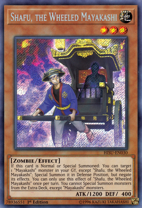 Shafu, the Wheeled Mayakashi [HISU-EN030] Secret Rare | Pegasus Games WI