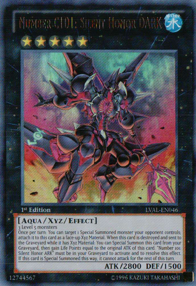 Number C101: Silent Honor DARK [LVAL-EN046] Ultra Rare | Pegasus Games WI