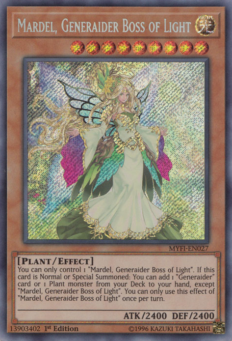 Mardel, Generaider Boss of Light [MYFI-EN027] Secret Rare | Pegasus Games WI