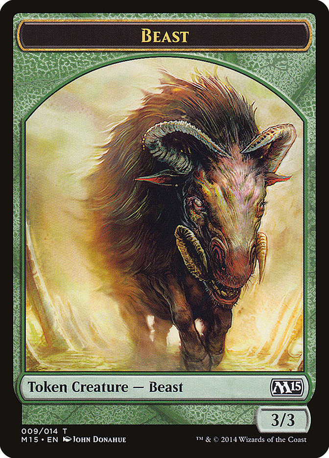 Beast Token (009/014) [Magic 2015 Tokens] | Pegasus Games WI