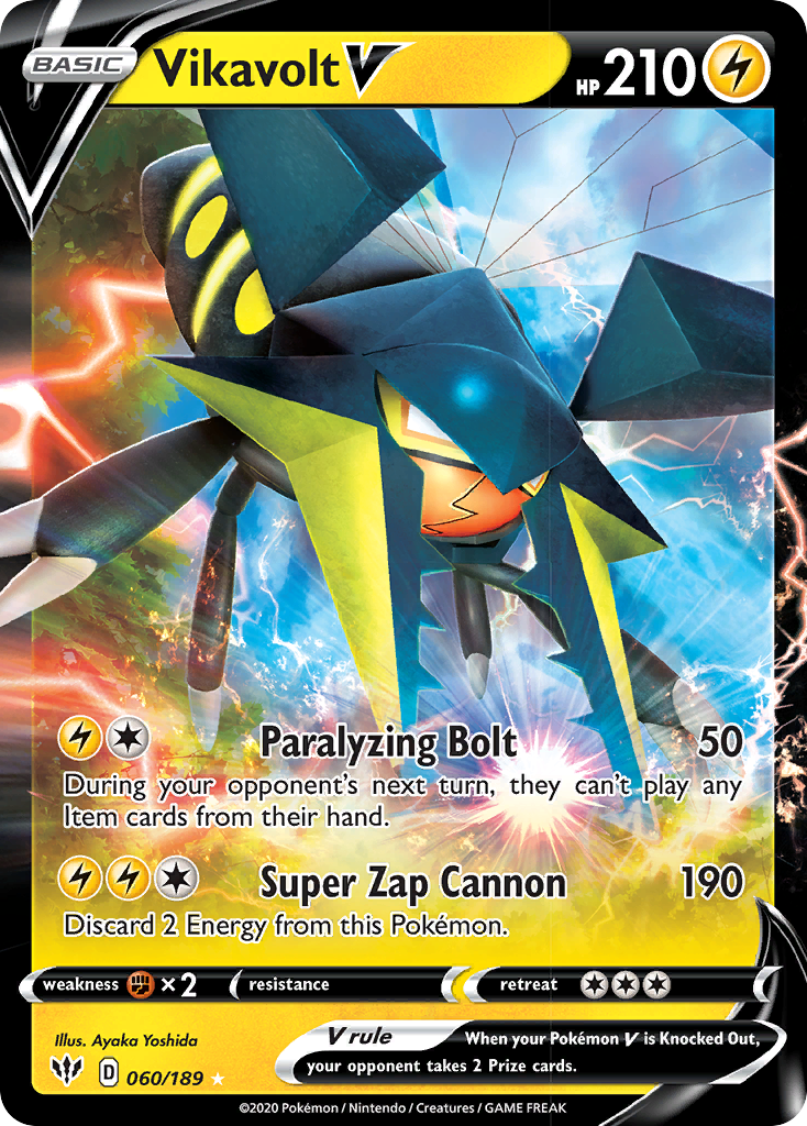 Vikavolt V (060/189) [Sword & Shield: Darkness Ablaze] | Pegasus Games WI