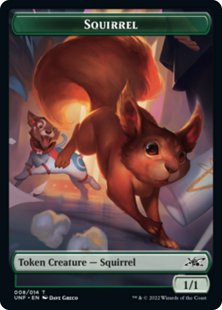 Squirrel // Treasure (013) Double-Sided Token [Unfinity Tokens] | Pegasus Games WI