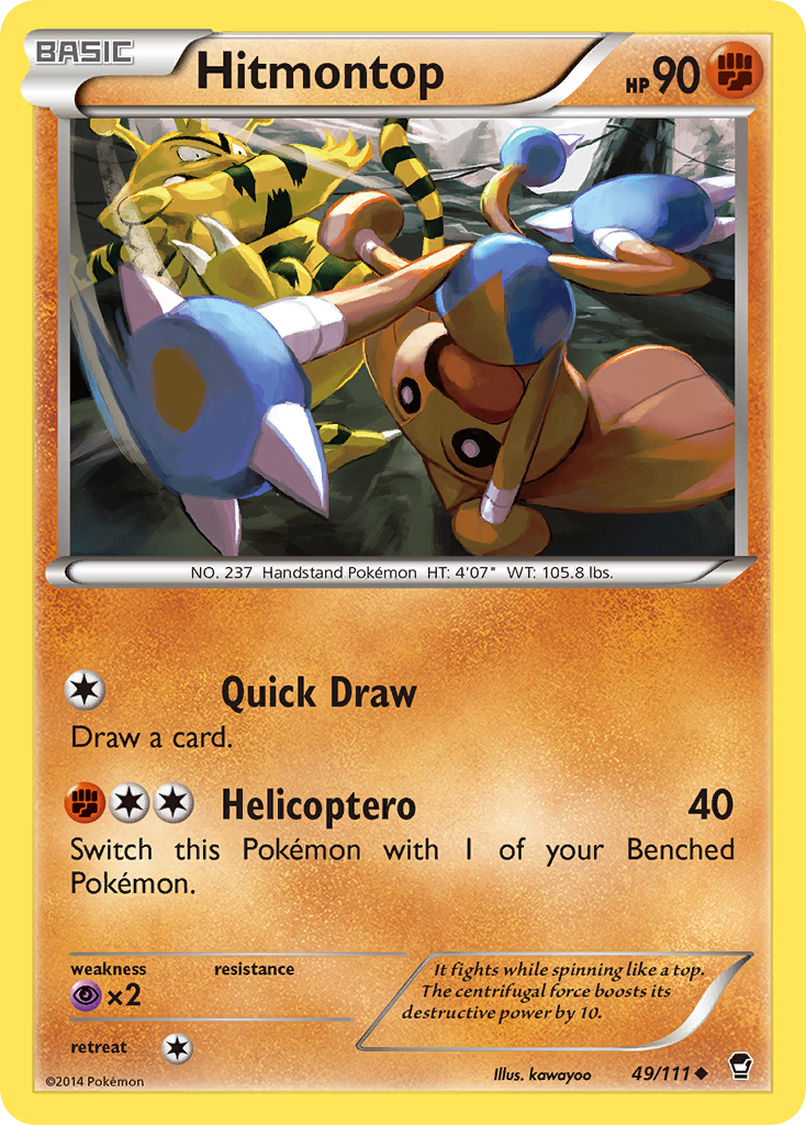 Hitmontop (49/111) [XY: Furious Fists] | Pegasus Games WI