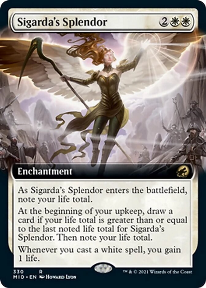 Sigarda's Splendor (Extended Art) [Innistrad: Midnight Hunt] | Pegasus Games WI