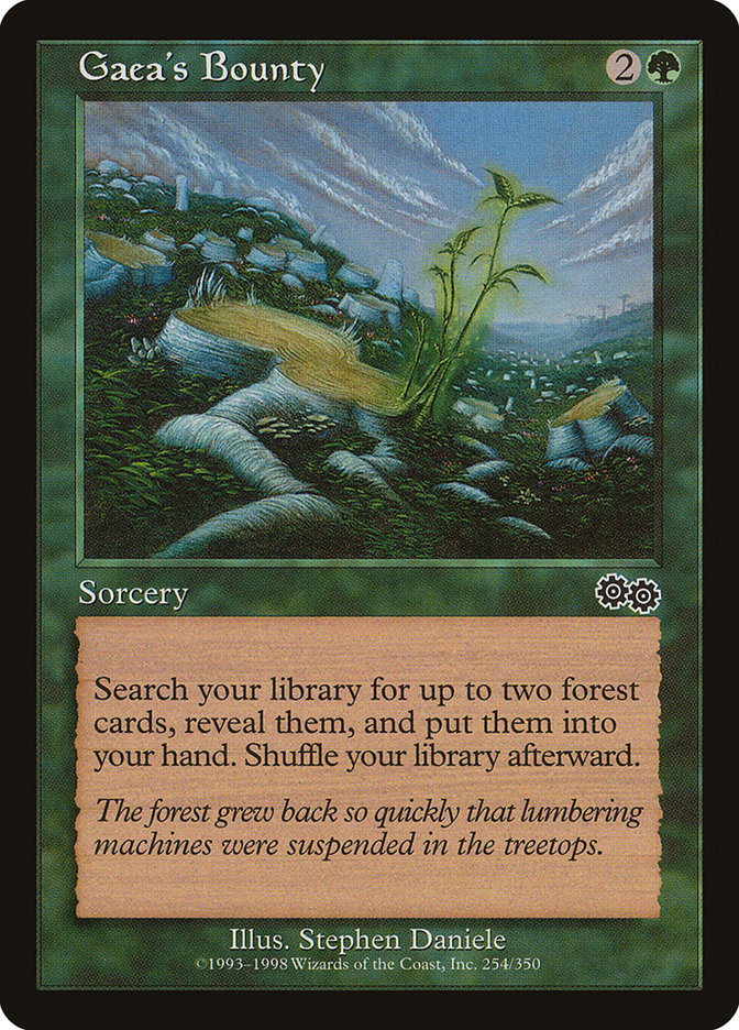 Gaea's Bounty [Urza's Saga] | Pegasus Games WI