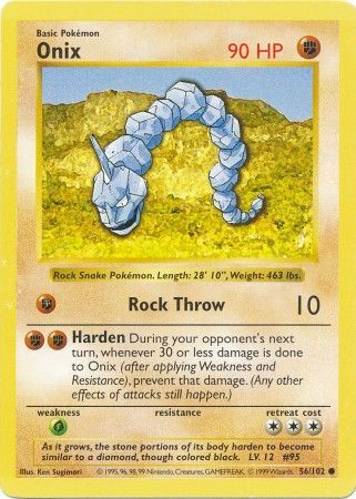 Onix (56/102) [Base Set Shadowless Unlimited] | Pegasus Games WI