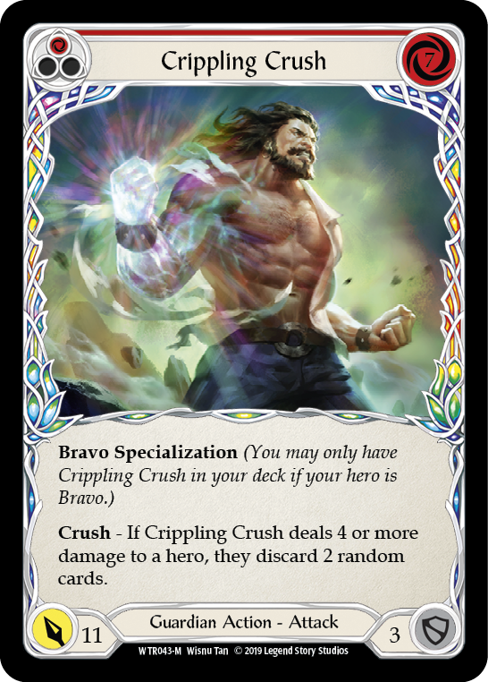 Crippling Crush [WTR043-M] Alpha Print Rainbow Foil | Pegasus Games WI