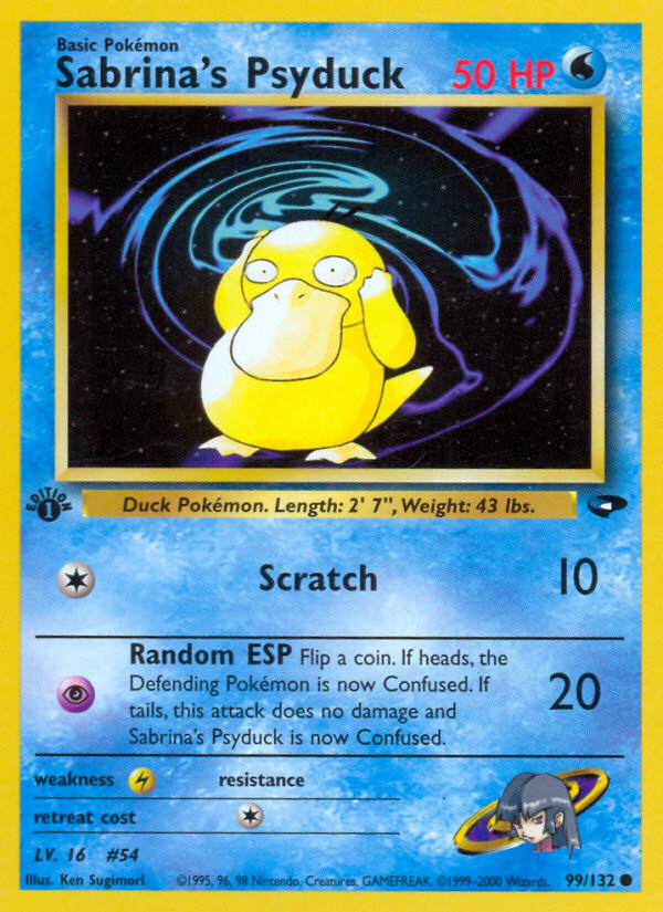 Sabrina's Psyduck (99/132) [Gym Challenge 1st Edition] | Pegasus Games WI