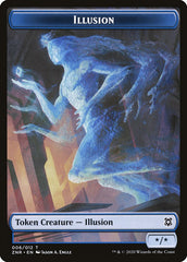 Construct // Illusion Double-Sided Token [Zendikar Rising Tokens] | Pegasus Games WI