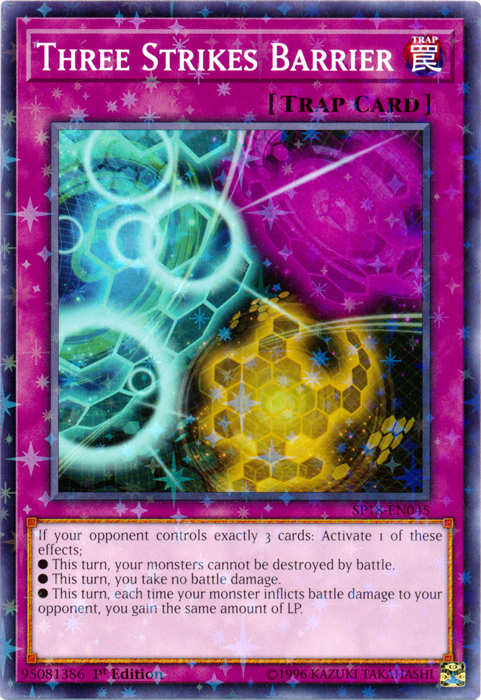 Three Strikes Barrier (Starfoil) [SP18-EN045] Starfoil Rare | Pegasus Games WI