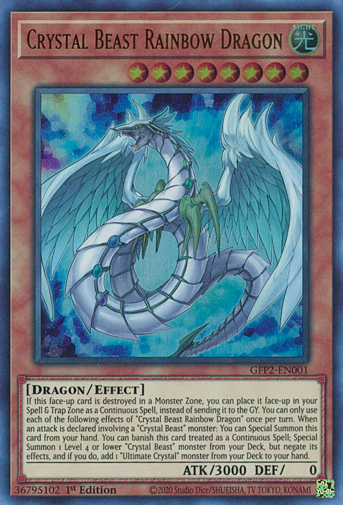 Crystal Beast Rainbow Dragon [GFP2-EN001] Ultra Rare | Pegasus Games WI