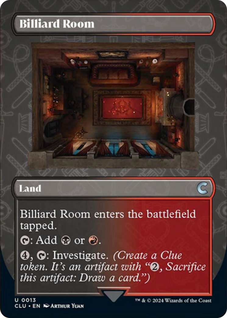 Billiard Room (Borderless) [Ravnica: Clue Edition] | Pegasus Games WI