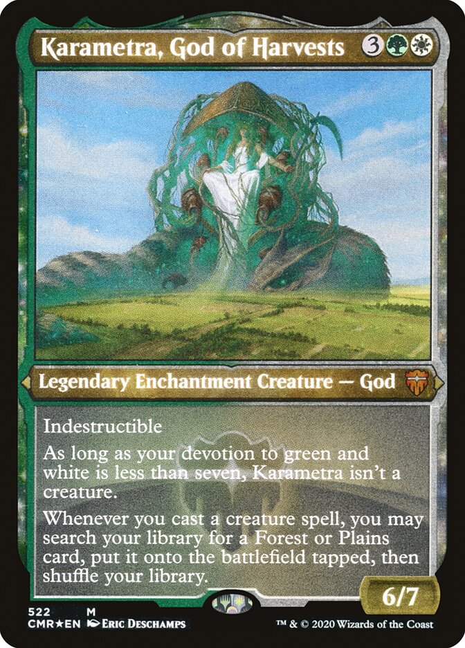 Karametra, God of Harvests (Etched) [Commander Legends] | Pegasus Games WI