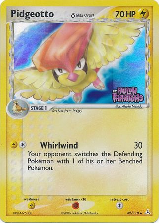 Pidgeotto (49/110) (Delta Species) (Stamped) [EX: Holon Phantoms] | Pegasus Games WI