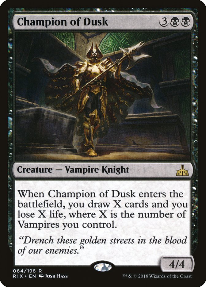 Champion of Dusk [Rivals of Ixalan] | Pegasus Games WI