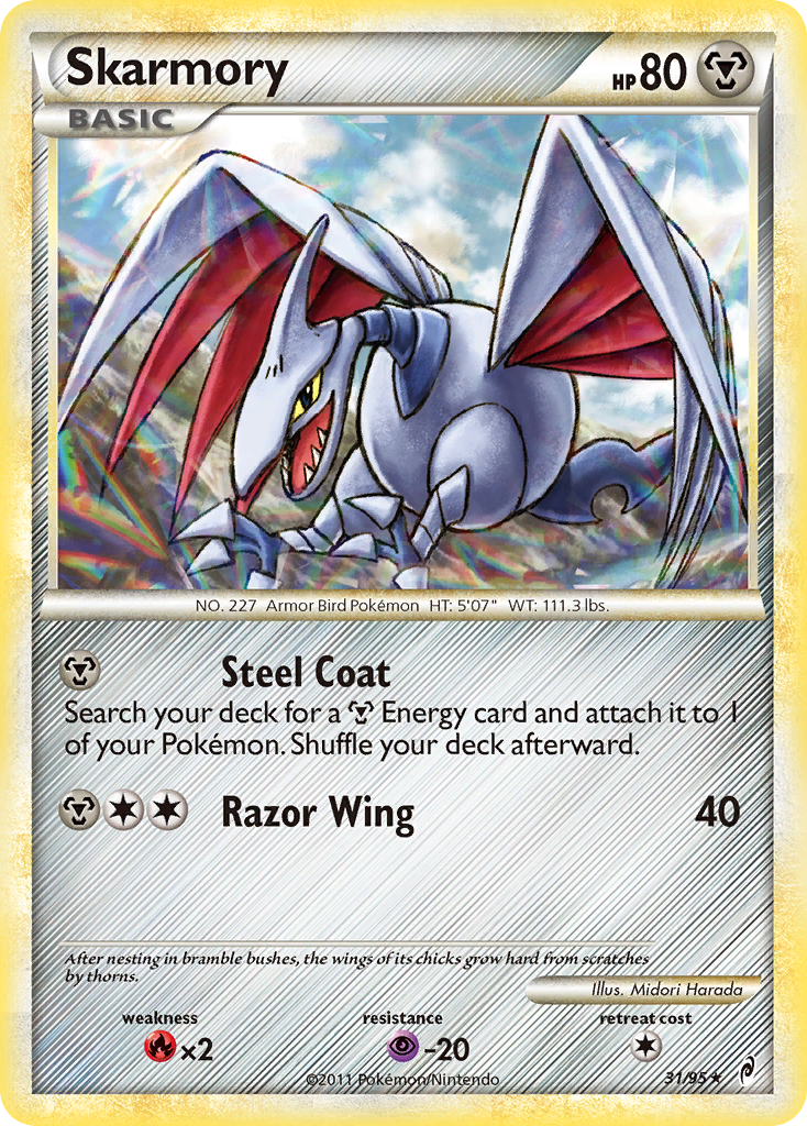 Skarmory (31/95) [HeartGold & SoulSilver: Call of Legends] | Pegasus Games WI