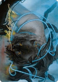 Bind the Monster Art Card (Gold-Stamped Signature) [Kaldheim Art Series] | Pegasus Games WI