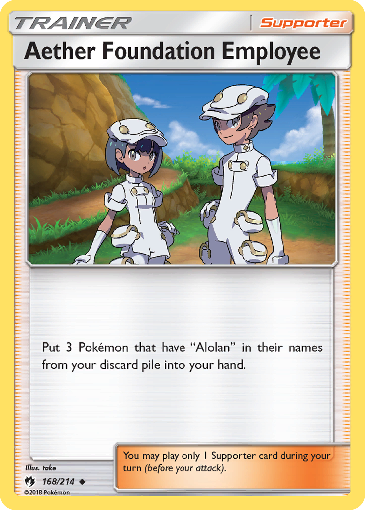 Aether Foundation Employee (168/214) [Sun & Moon: Lost Thunder] | Pegasus Games WI